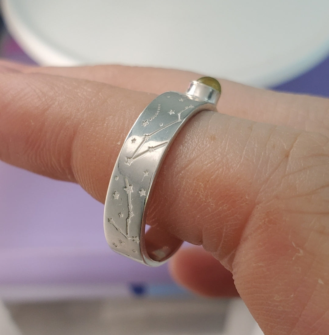 Anillo Constelaciones y piedra