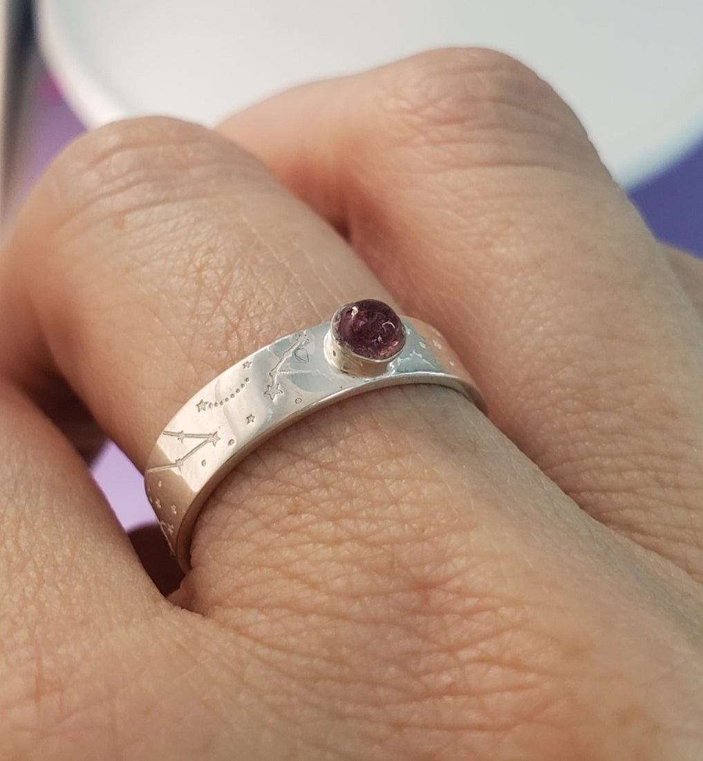 Anillo Constelaciones y piedra