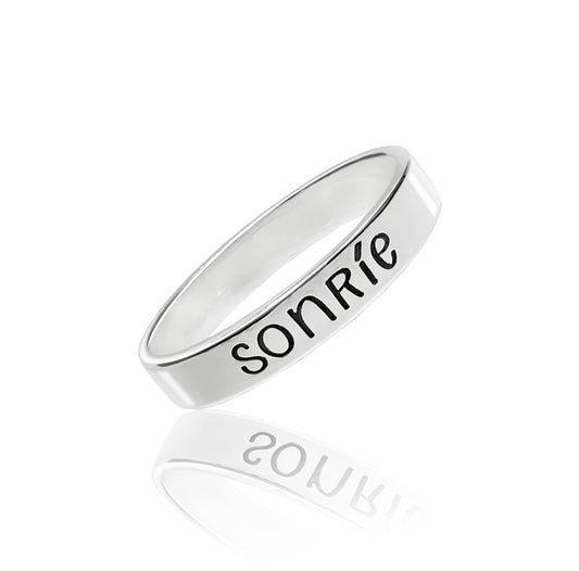 Anillo grabado Personalizado 3mm