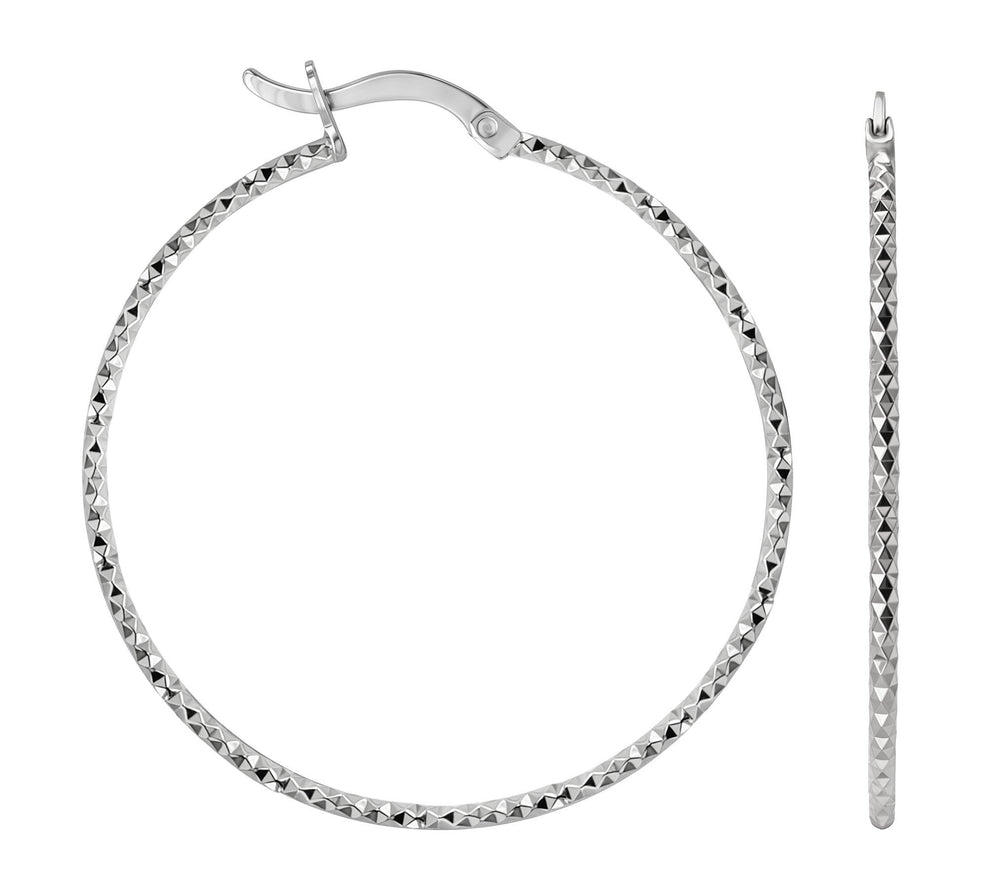 Arracadas medianas diamantadas