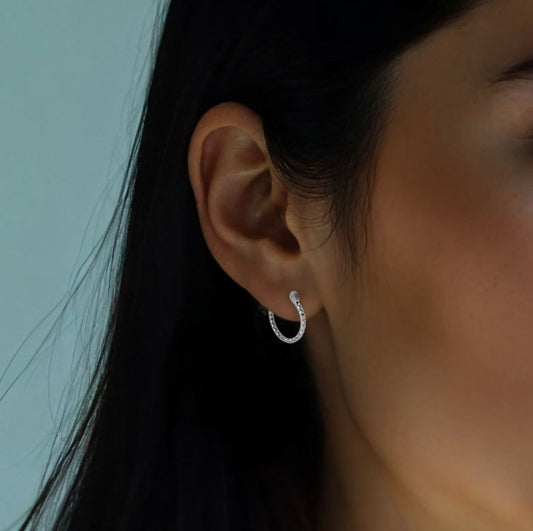 Arracadas chicas Diamantadas