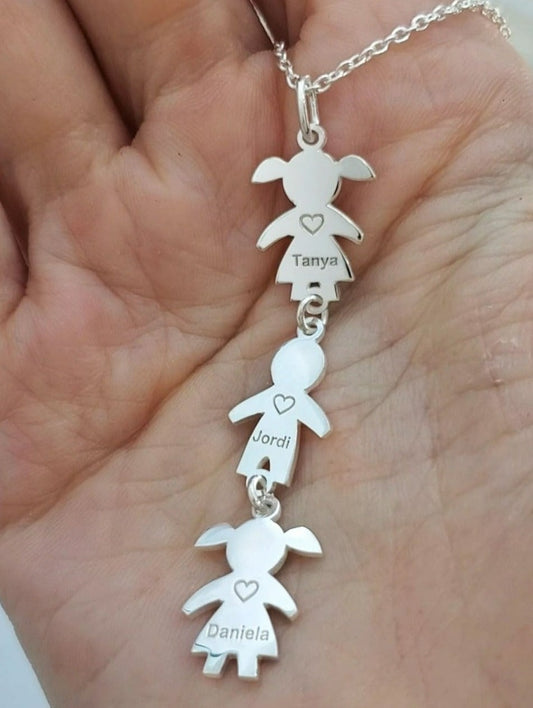 collar mama hijos plata