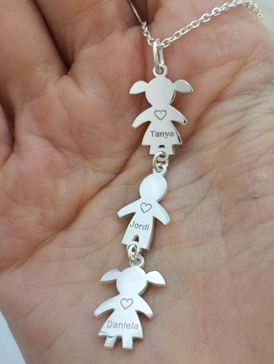 collar mama hijos plata