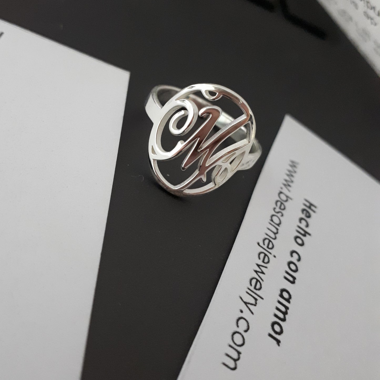 Anillo Monograma Personalizado
