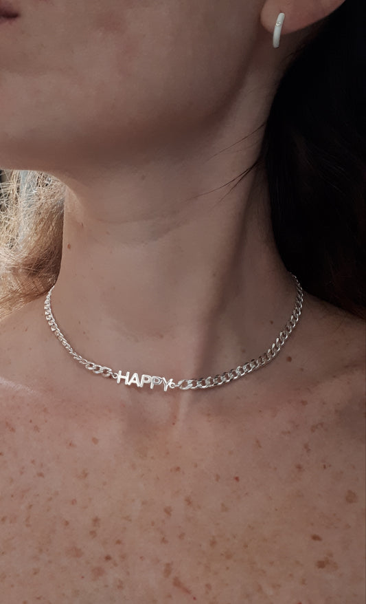 Collar chocker HAPPY