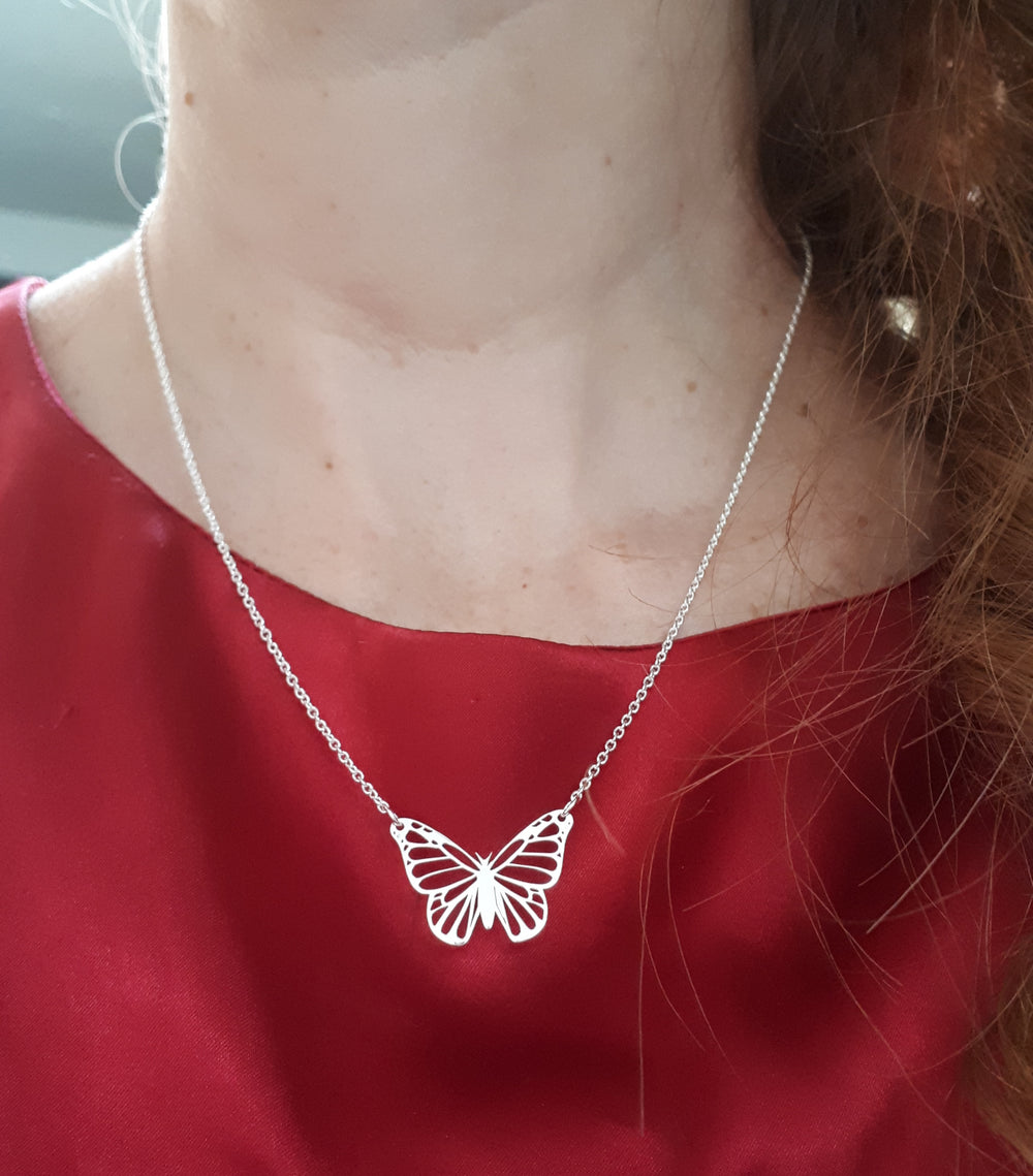 Collar Mariposa Monarca