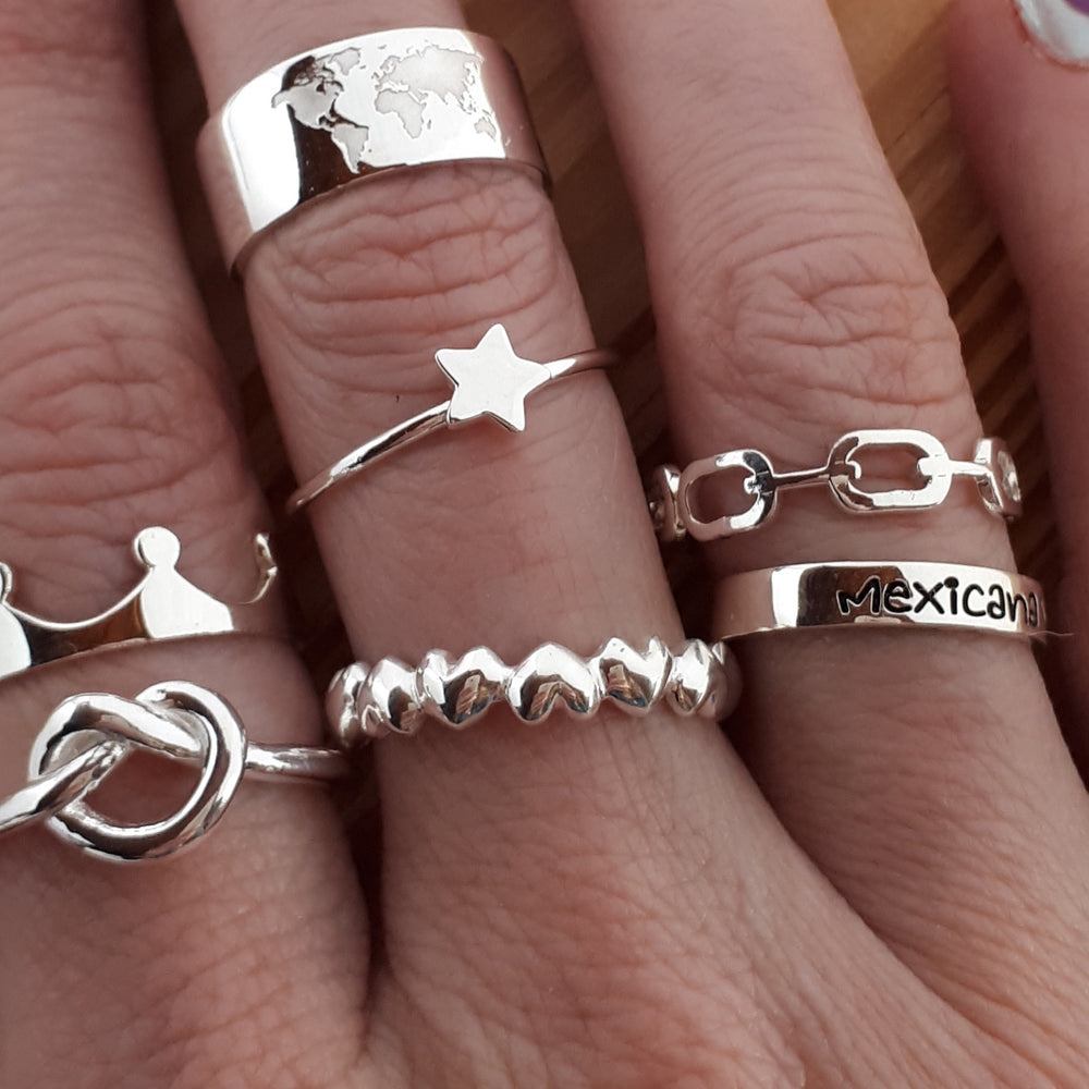 anillo corazones