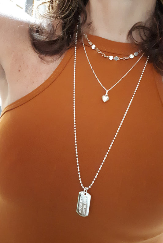 Collar Placa Grabada Personalizada