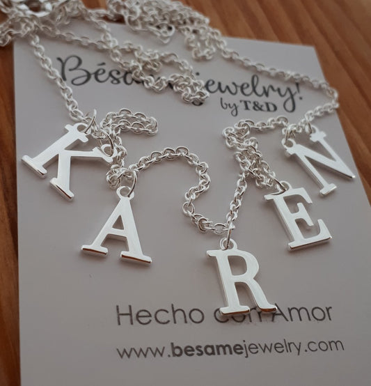 Collar Nombre Letras Personalizado