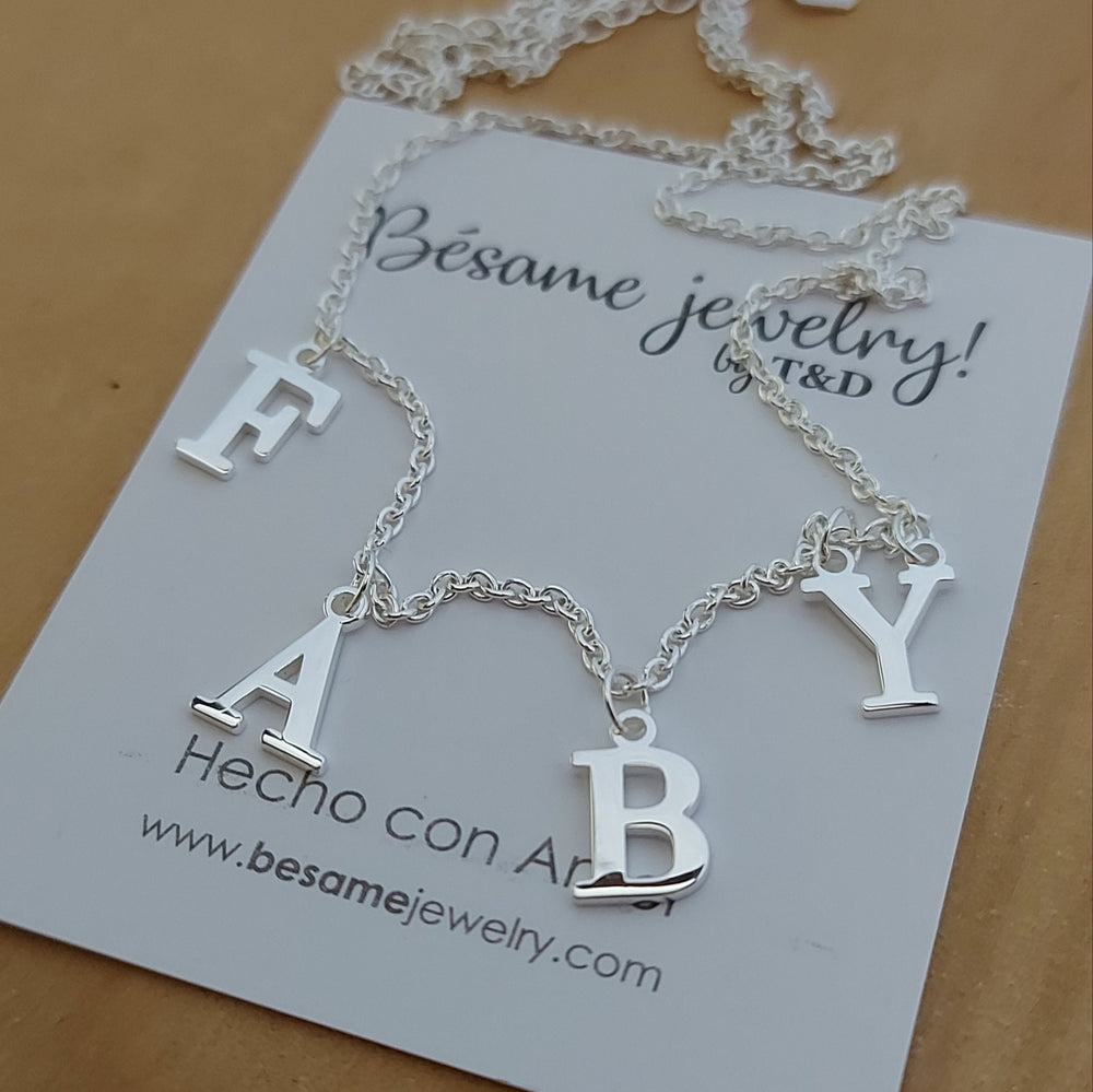 Collar Nombre Letras Personalizado