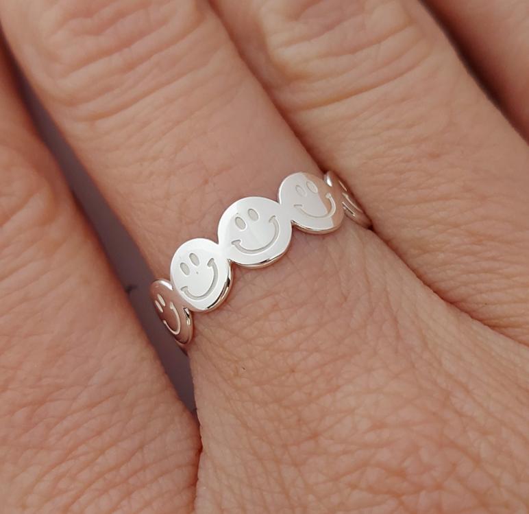 anillo happy face cara feliz