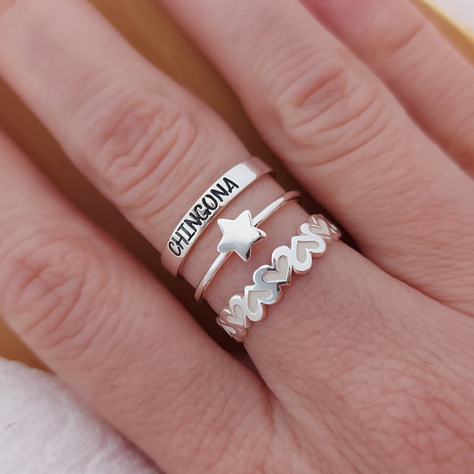Anillo Chingona Grabado