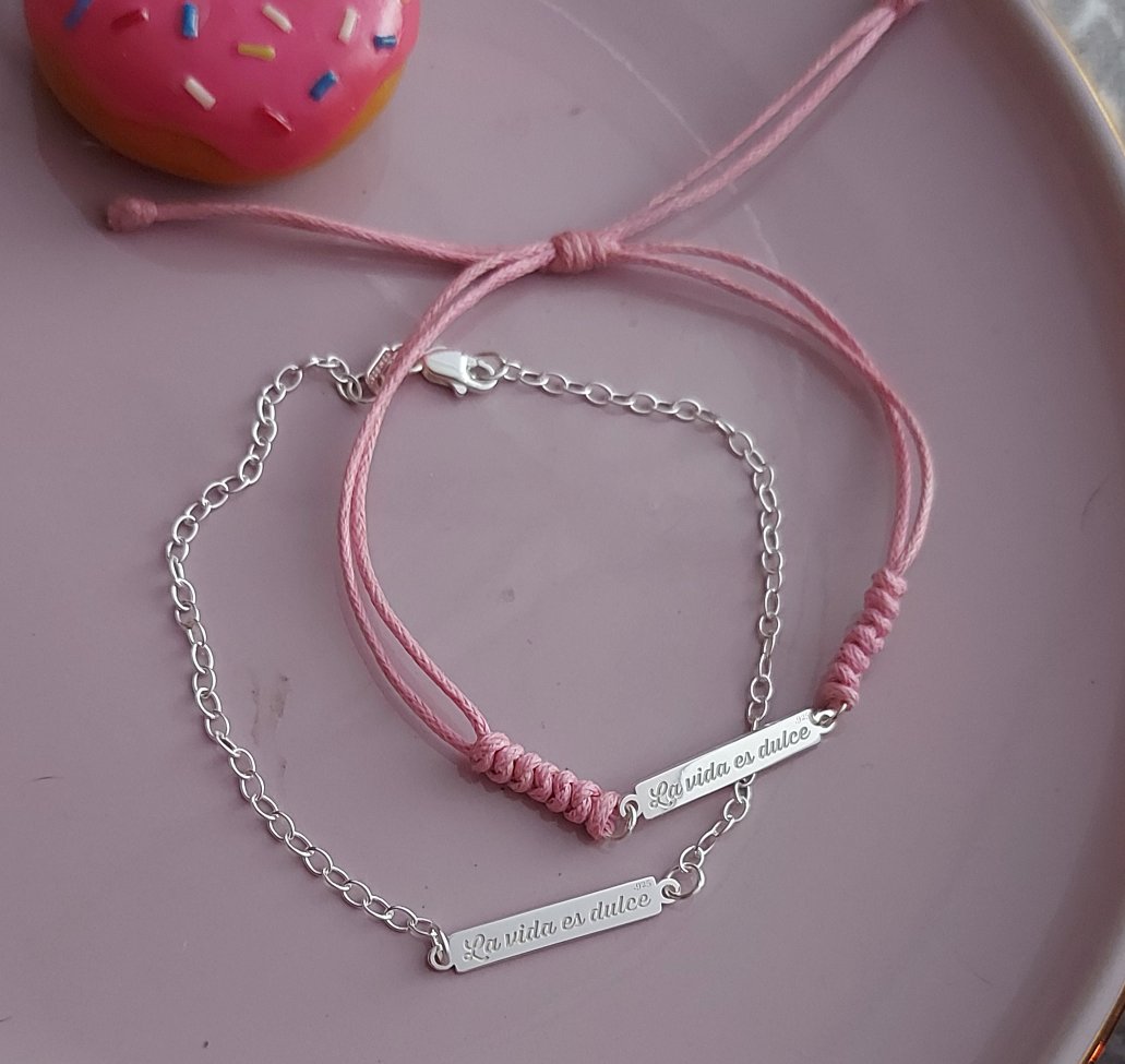 Esclava Grabada Mini Personalizada