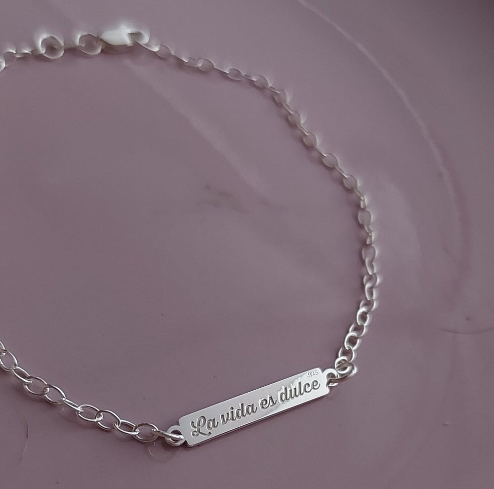 Esclava Grabada Mini Personalizada