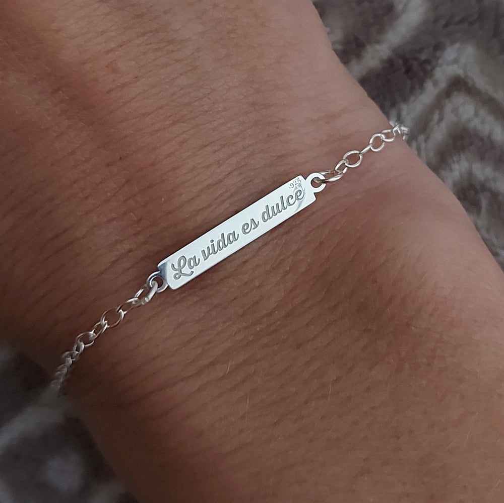 Esclava Grabada Mini Personalizada