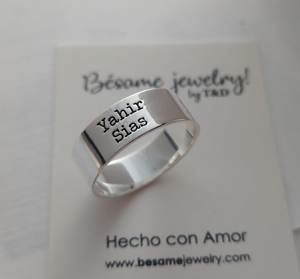 Anillo Grabado Personalizado 7mm