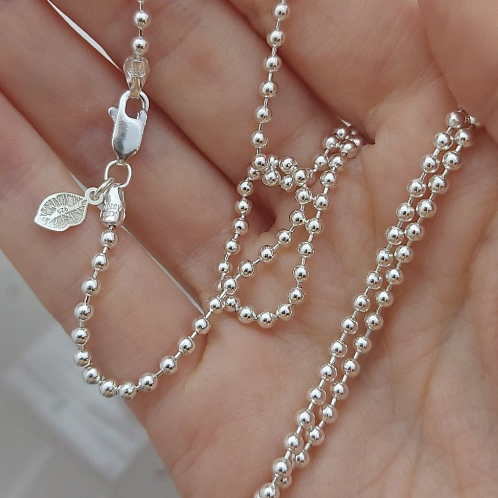 Cadena Bolitas tipo militar