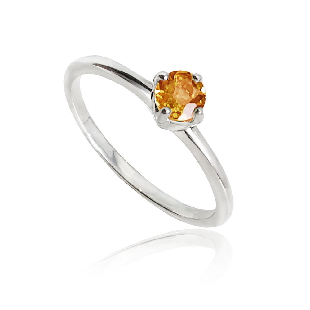 anillo solitario compromiso