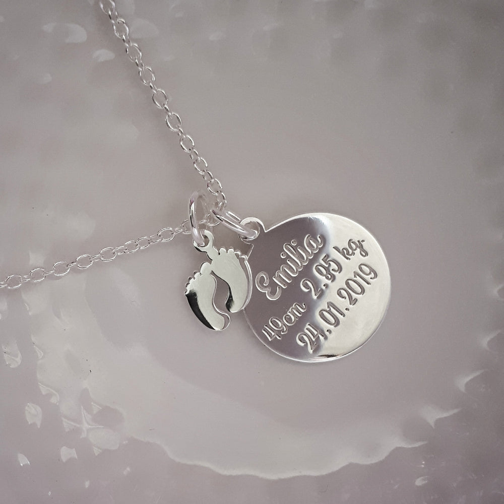 Collar Medalla Grabada Personalizada