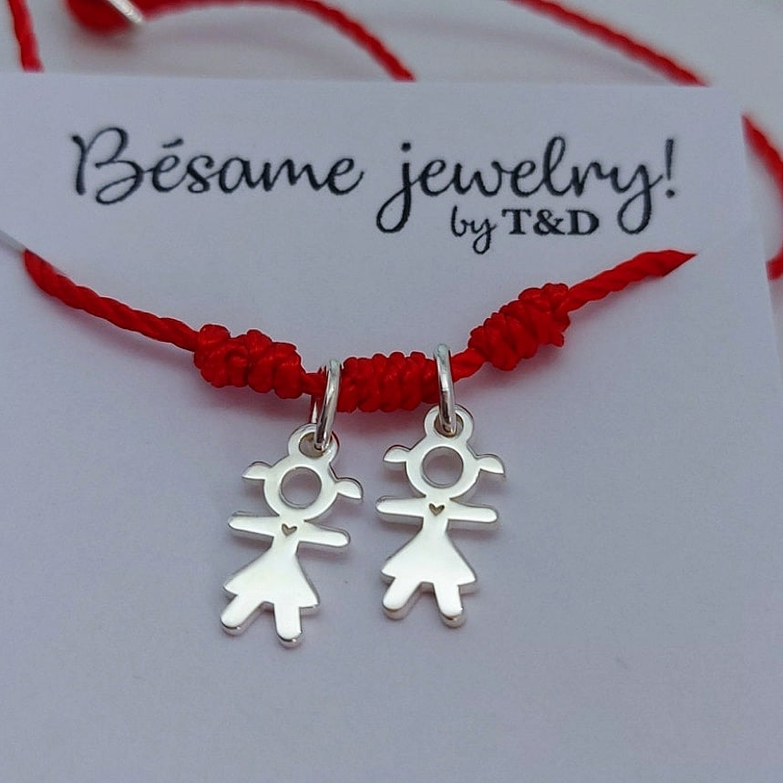 Pulsera dijes hilo rojo
