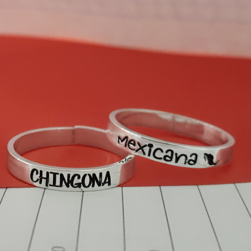 Anillo Chingona Grabado