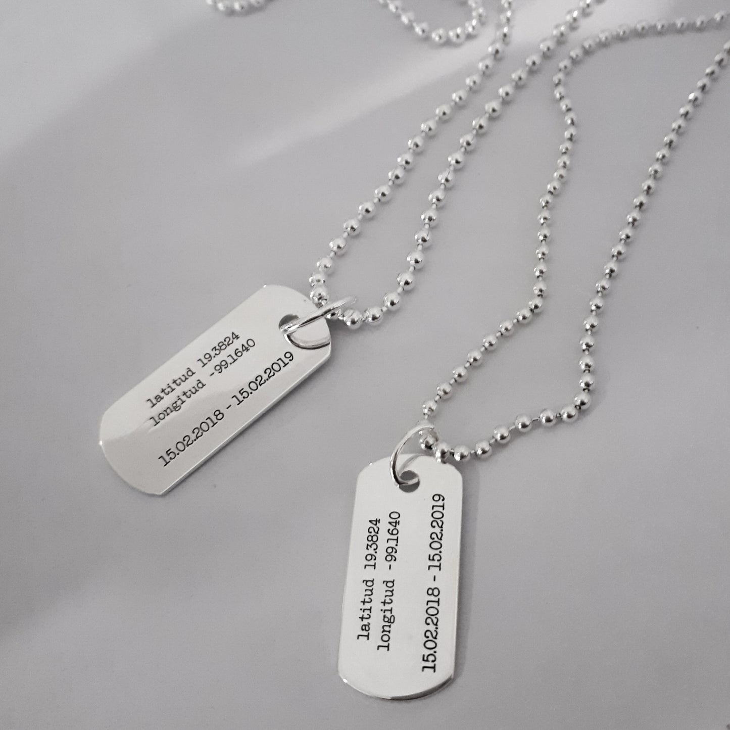 Collar Placa Grabada Personalizada