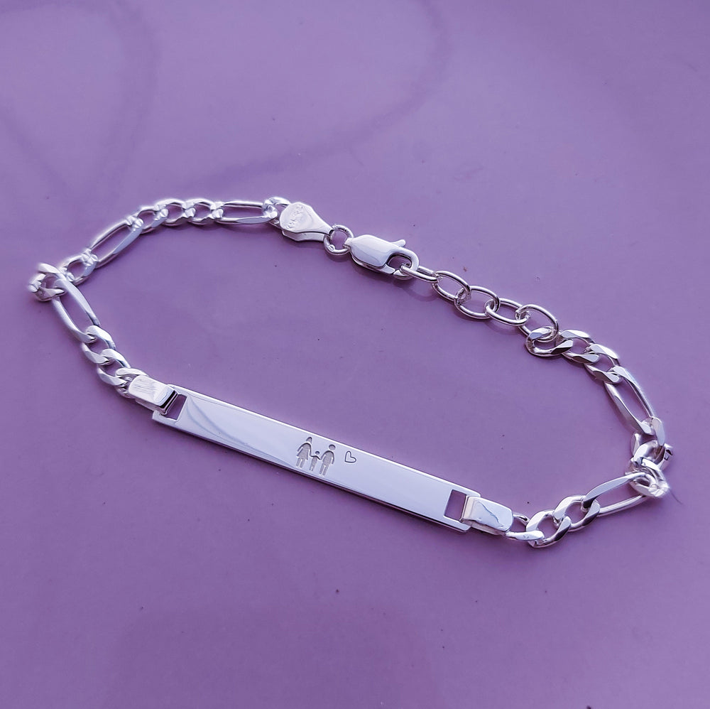 Esclava Grabada Personalizada 1 pieza