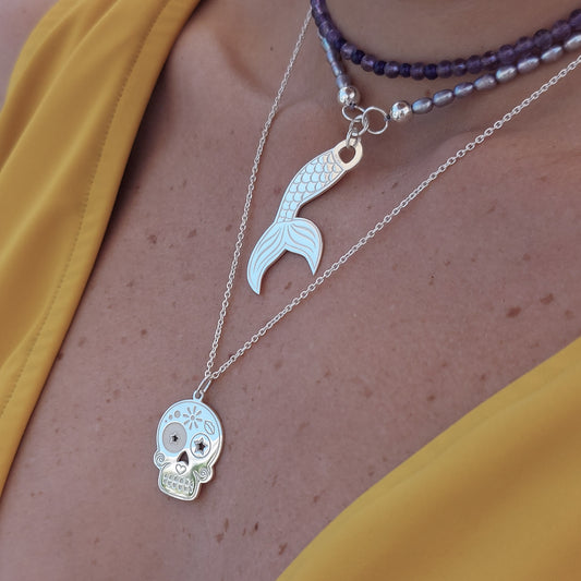 Collar Sirena y perlas