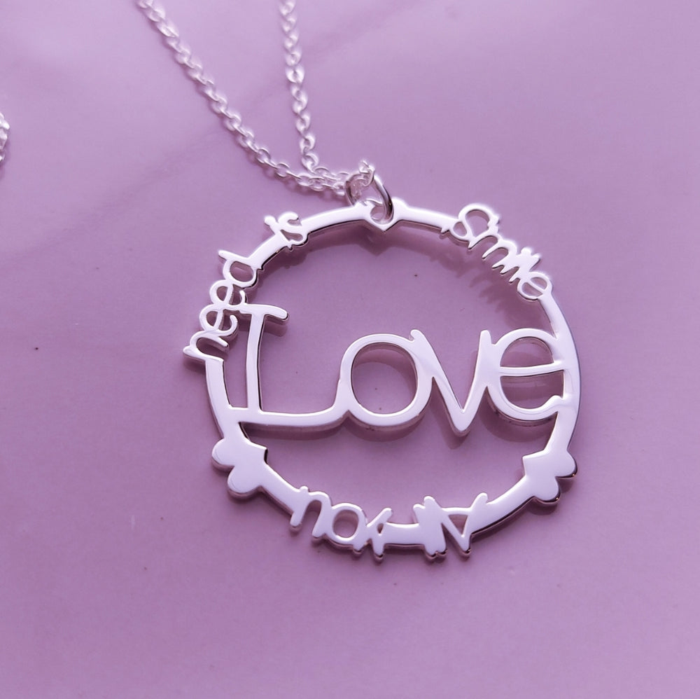 Collar Nombres Personalizado Círculo