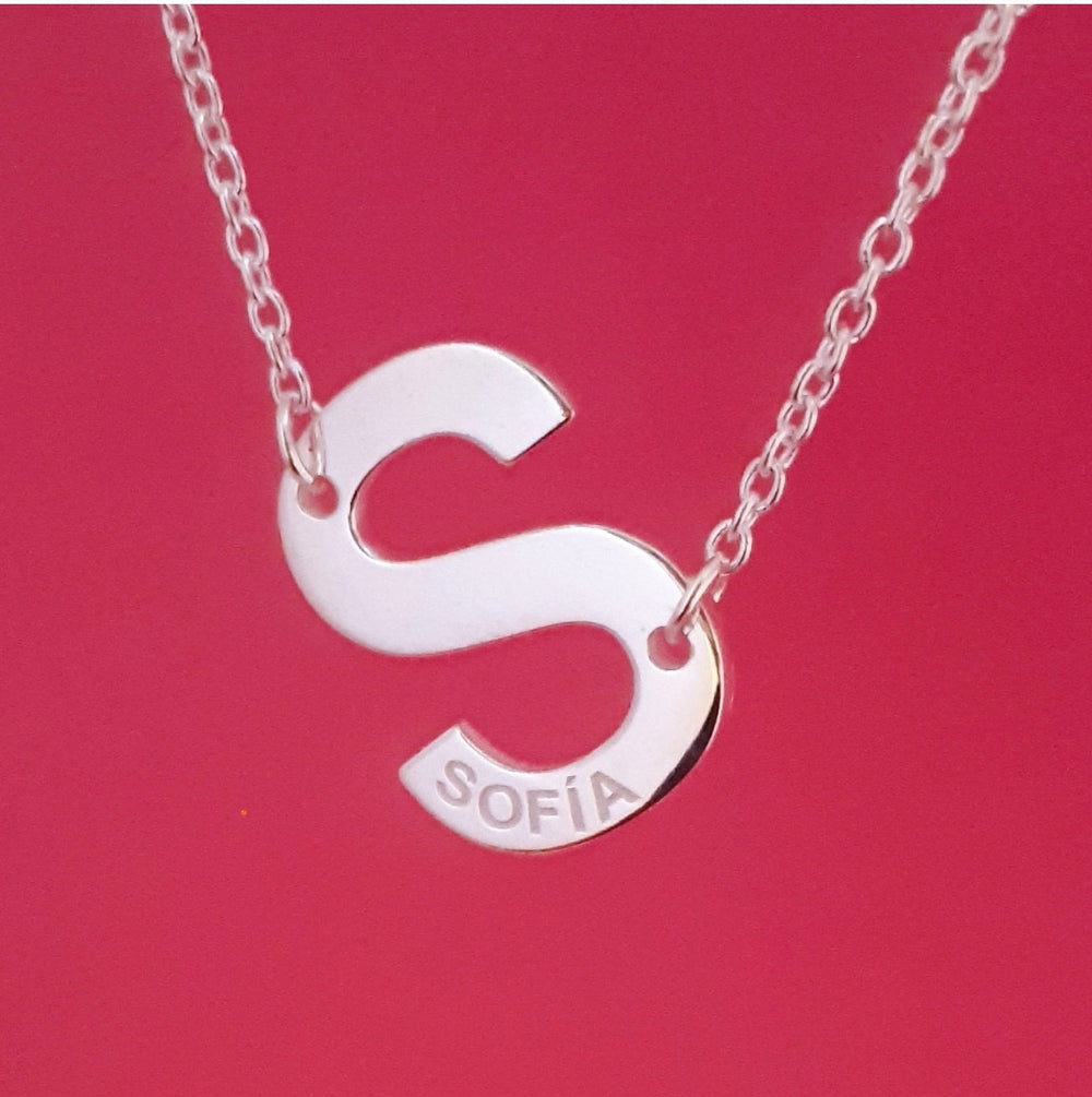 Collar inicial Grabado Personalizado