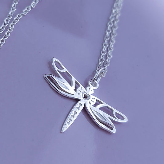 joyeria mexicana de plata collar libelula de plata