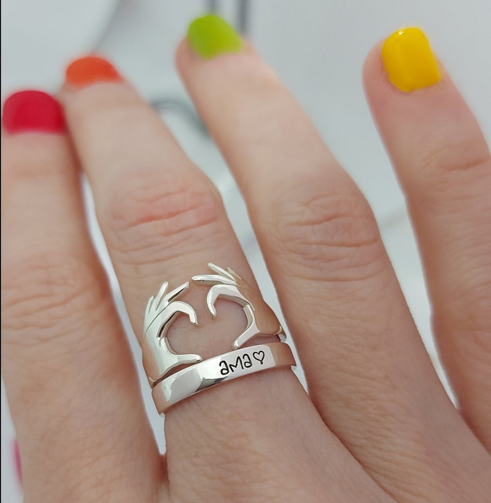 Anillo Manos Corazón