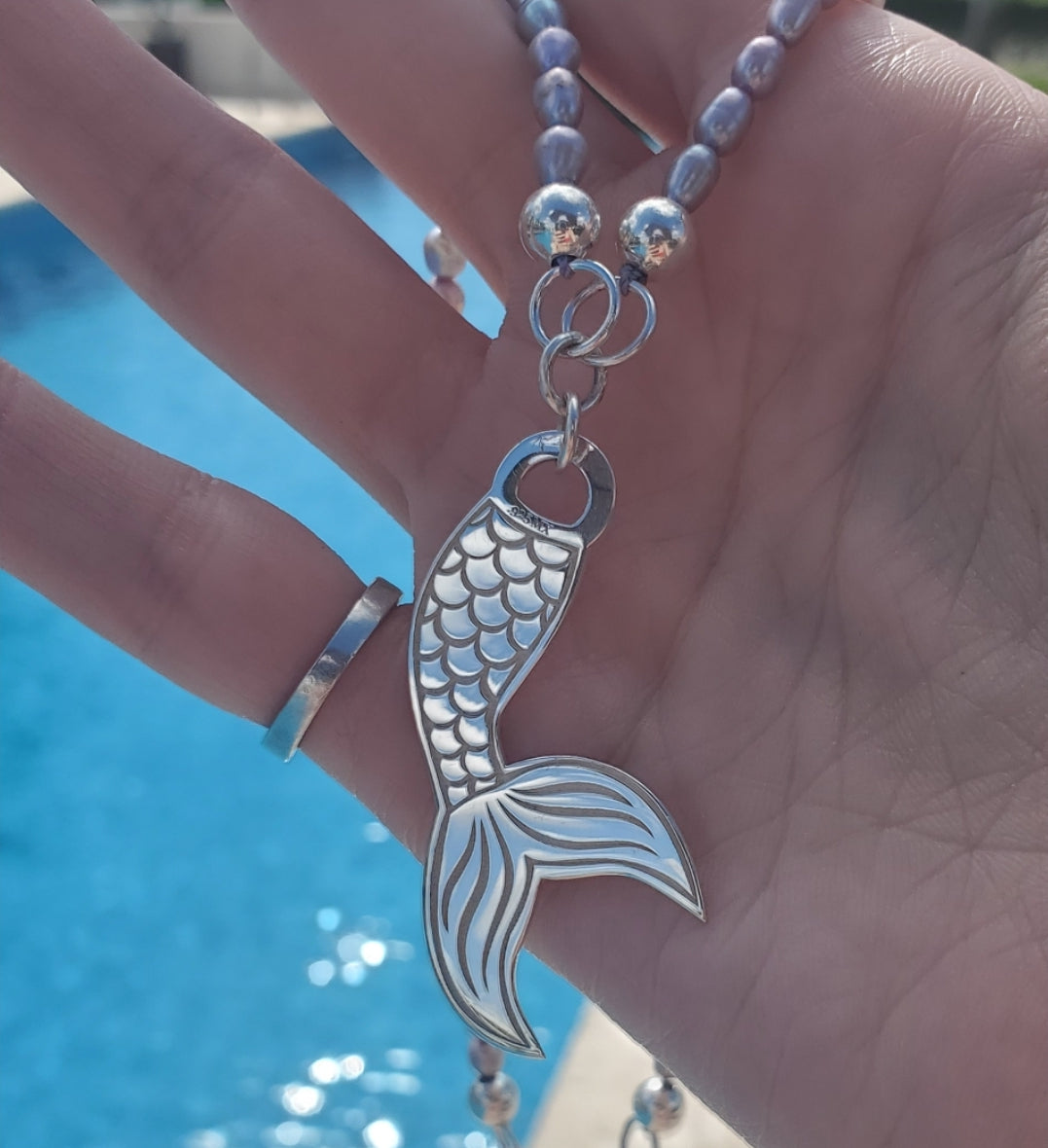 Collar Sirena y perlas