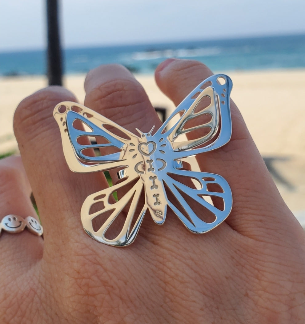 Anillos discount con mariposas