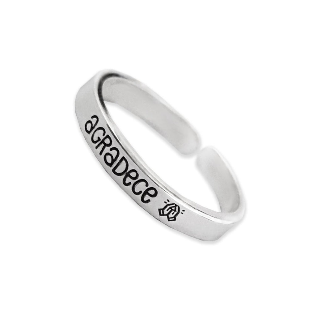 anillo nombre palabra agradece