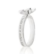 Anillo Mariposa con frase grabada