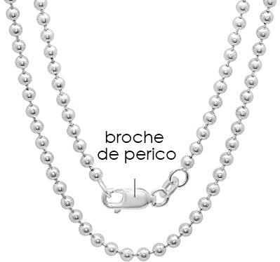 Cadena Bolitas tipo militar