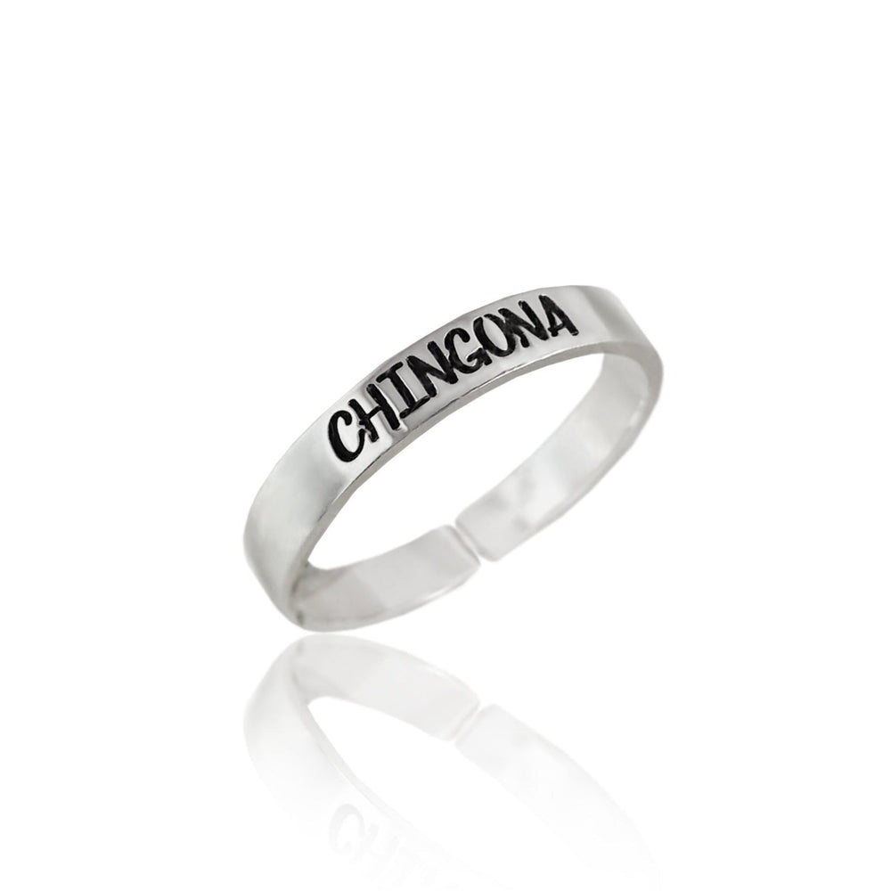 Anillo Chingona Grabado