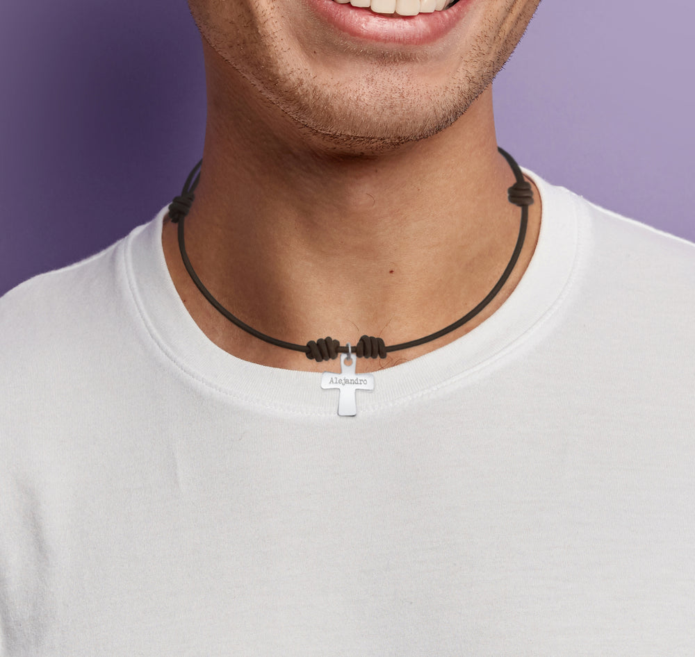 Cruz con piel Unisex