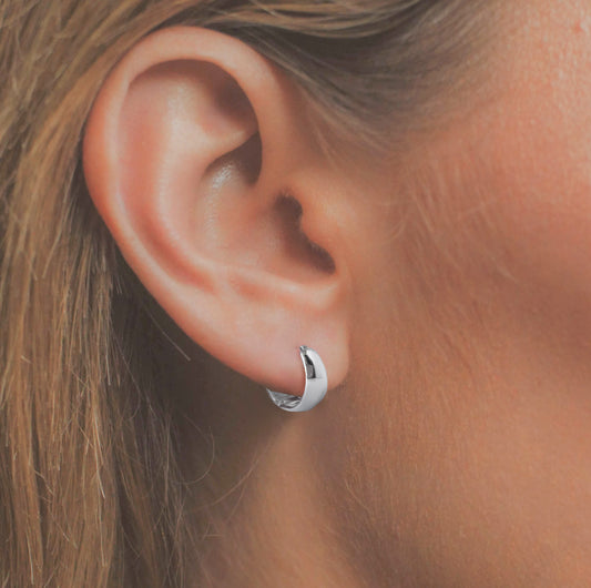 Arracada tipo Huggies Abrazo Redondas