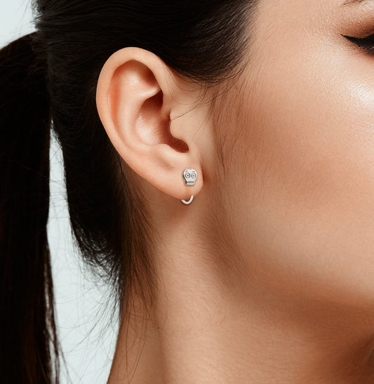 Aretes mini calaveras