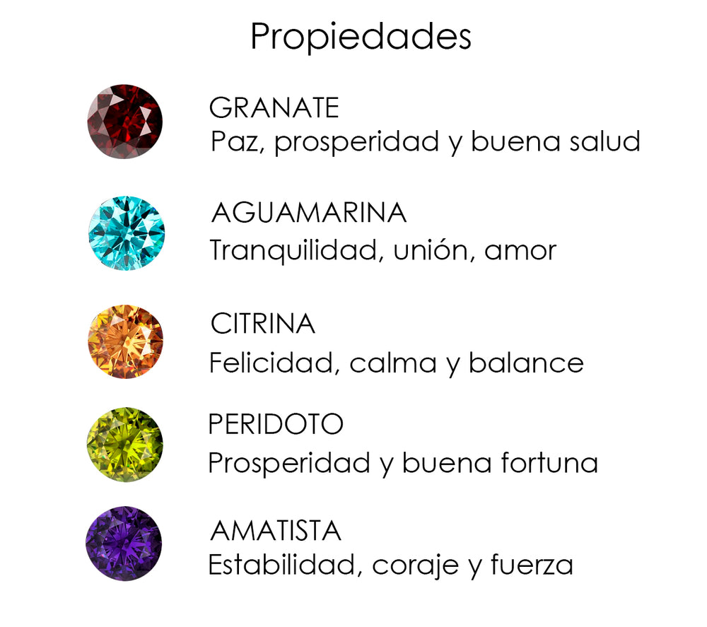 Anillo Tu y Yo piedras