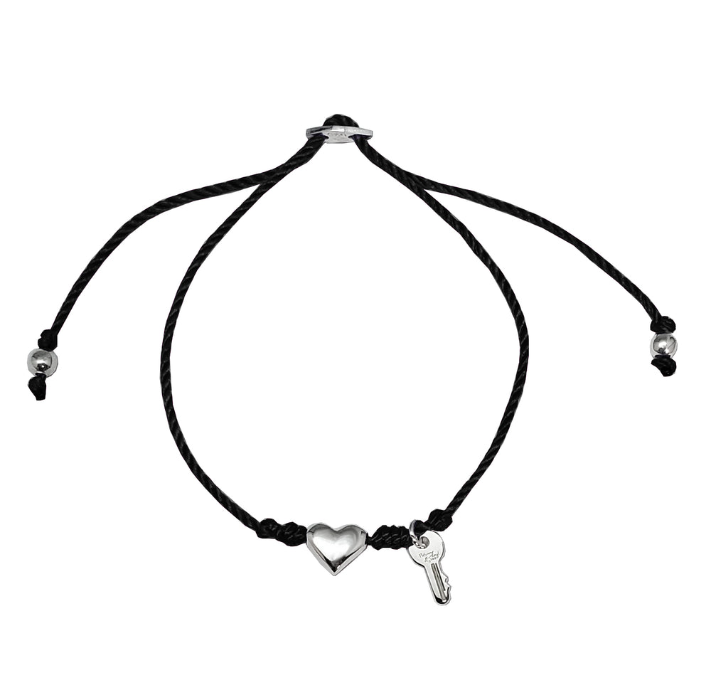 Pulsera Corazón hilo colores 1mm