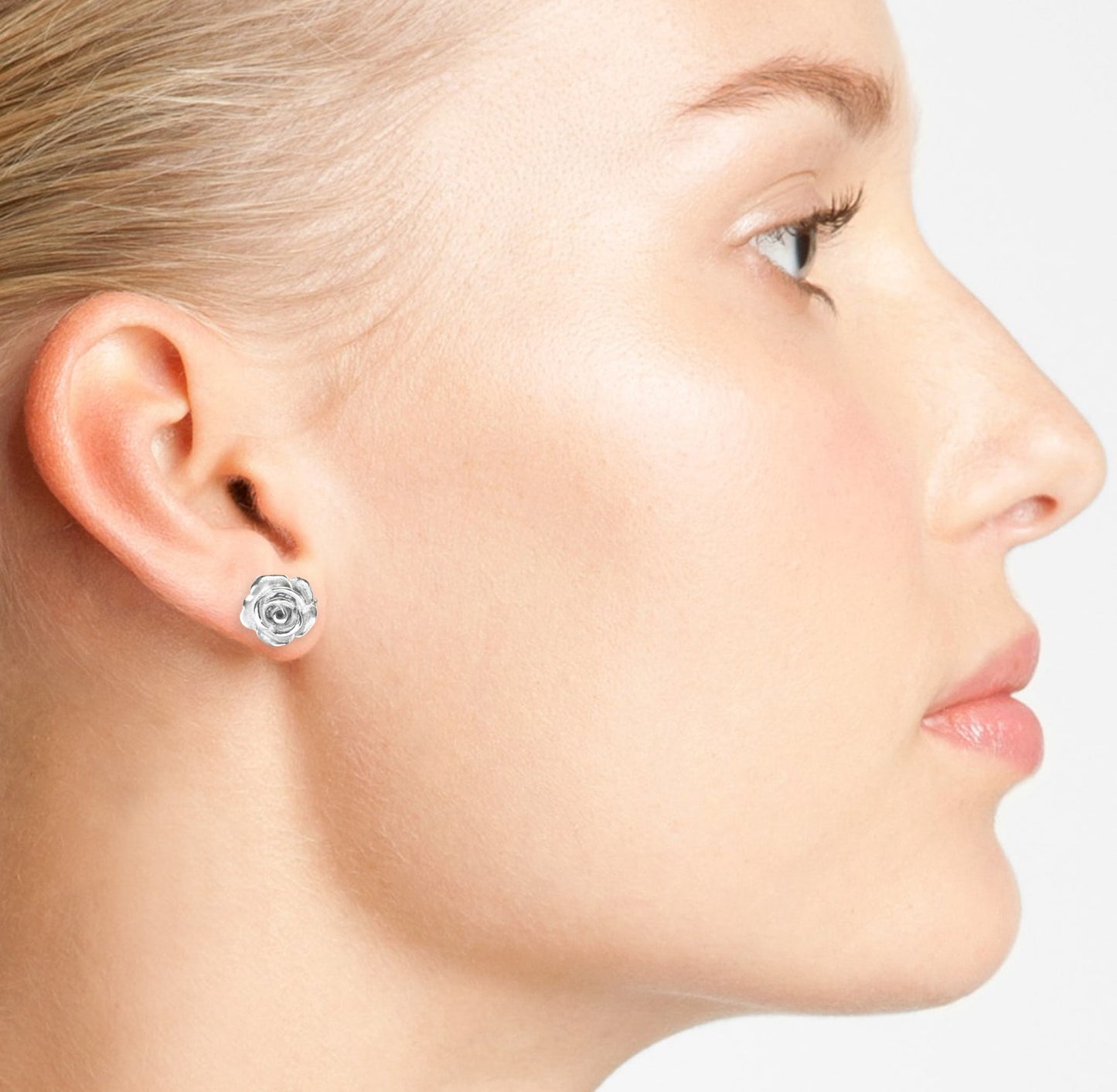 Aretes broquel Rosas