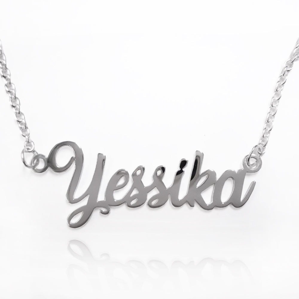 nombre personalizado en plata mexicana