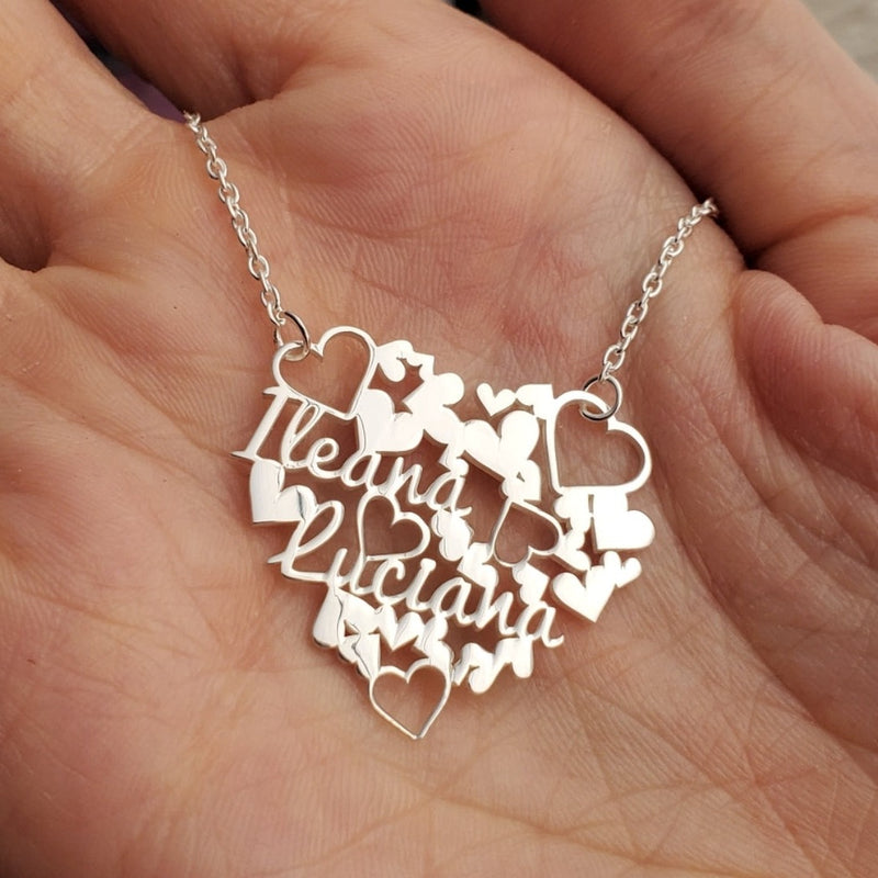 Collar corazón personalizado