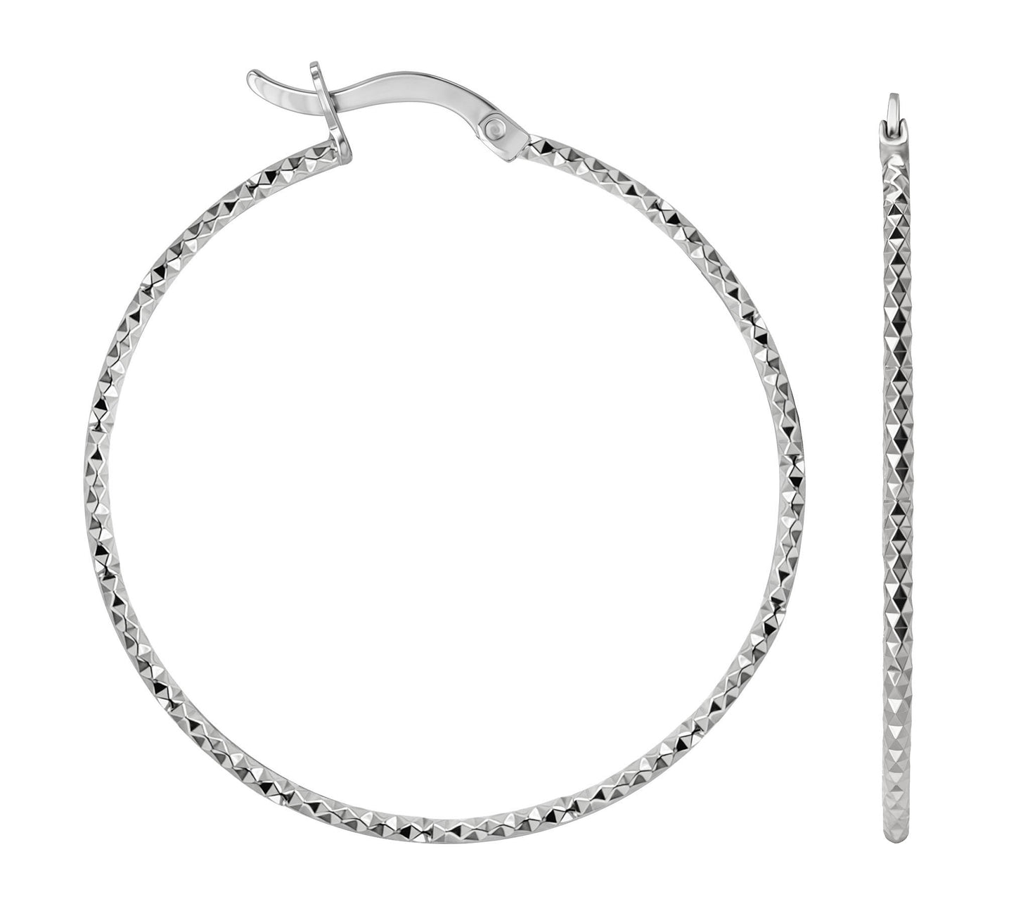Arracadas medianas diamantadas
