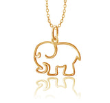 Collar elefante silueta