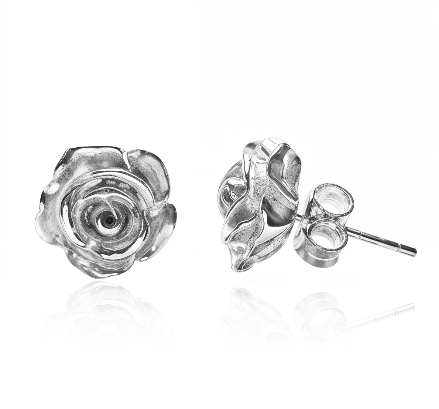 Aretes broquel Rosas
