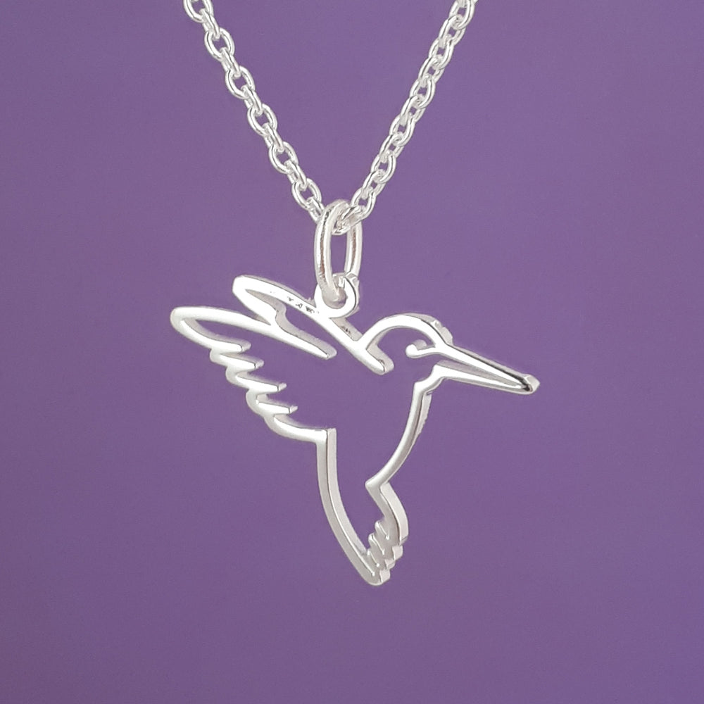 Collar Colibrí silueta